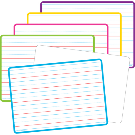 TEACHER CREATED RESOURCES Double-Sided Writing Dry Erase Boards, PK10 TCR77889
